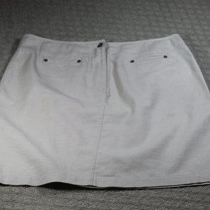 Christopher & Banks Size 12  Beige Linen Skirt